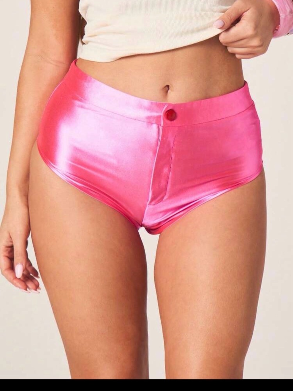 Hot Pink High Waist Hot Shorts